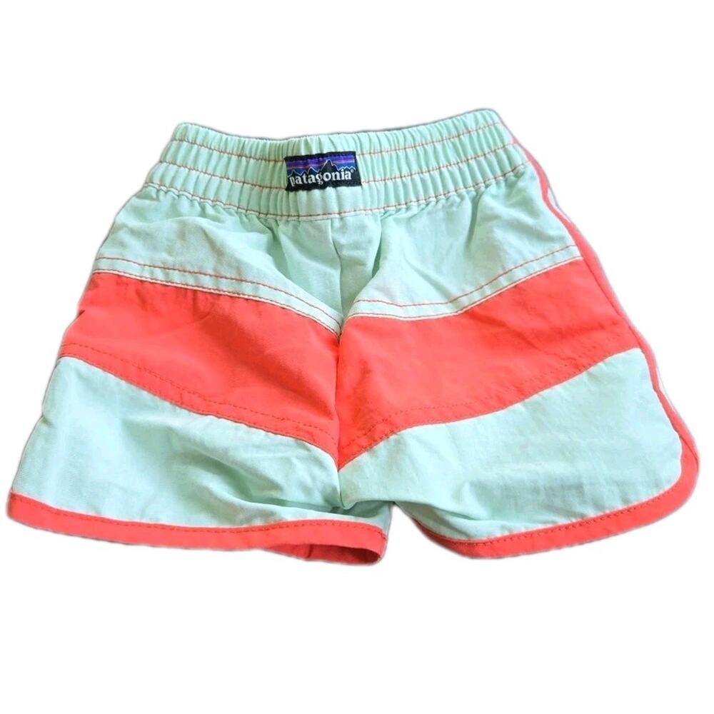 Patagonia Baby Infant Board Shorts Swim Trunks Size 6-12 Months Green